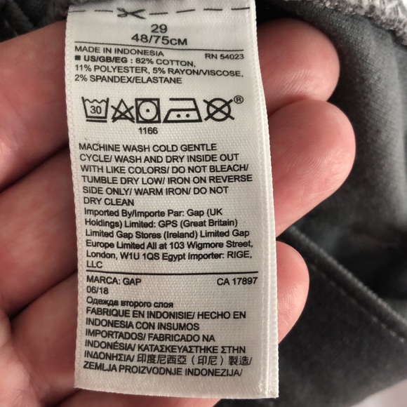 Women’s size 29 gap true skinny gray corduroy pants - Picture 11 of 11